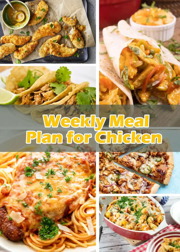 Weekly Meal Plan For Chicken | Air Fryer Recipes