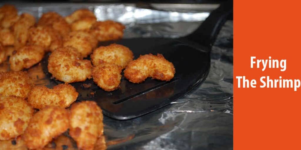 Frying the Shrimp