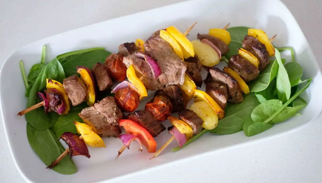 Air-Fryer-Steak-Kababs-Recipe Keto Steak Kebabs recipe