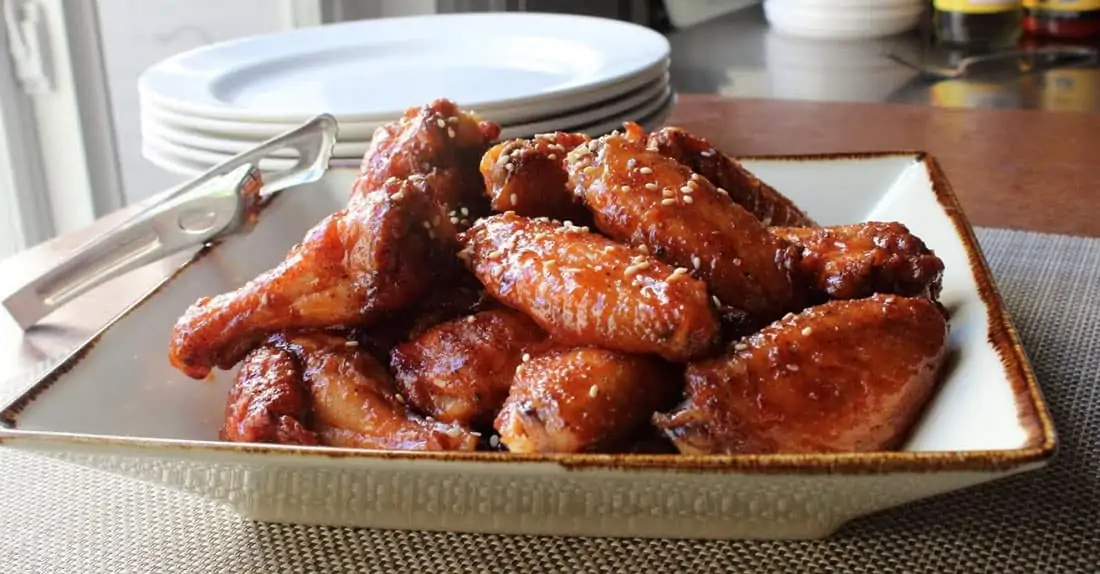 Air-Fryer-Sriracha-Honey-Chicken-Wings Honey Sriracha Chicken Wings