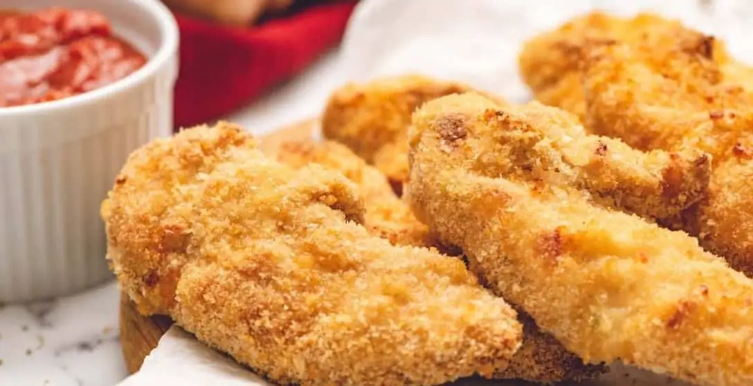 Baked Chicken Nuggets With Sweet Potato Chips