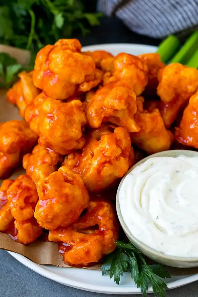 Buffalo Cauliflower Bites Buffalo Cauliflower Bites