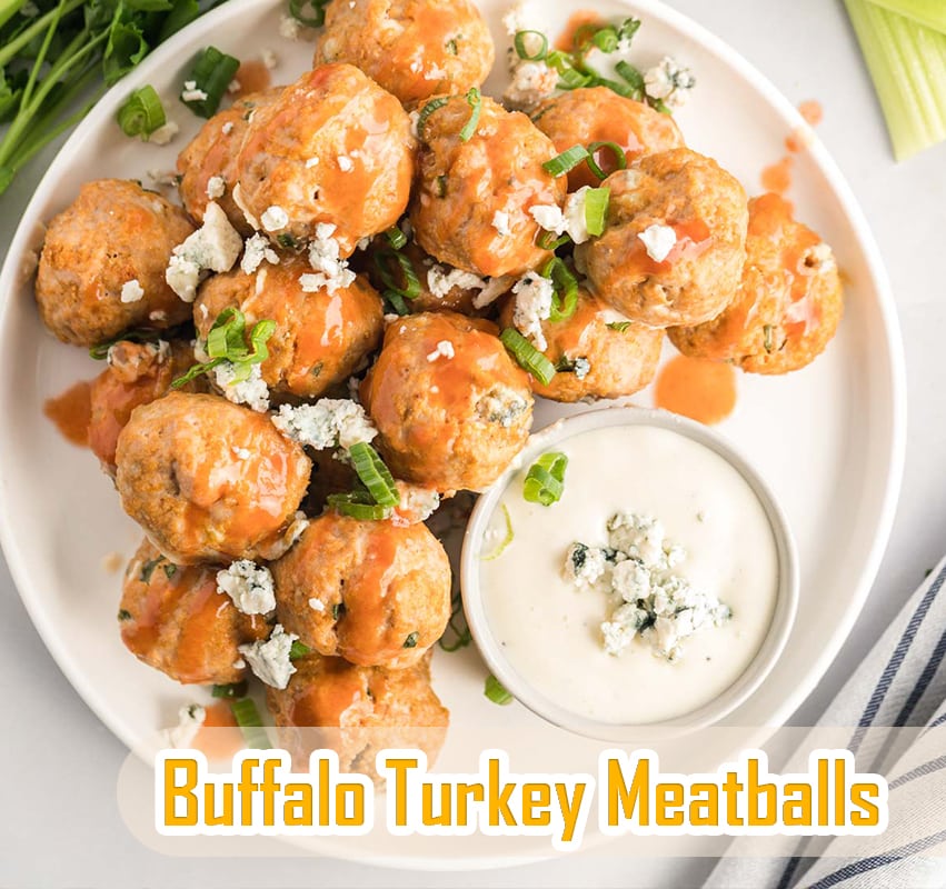 Buffalo Turkey Meatballs