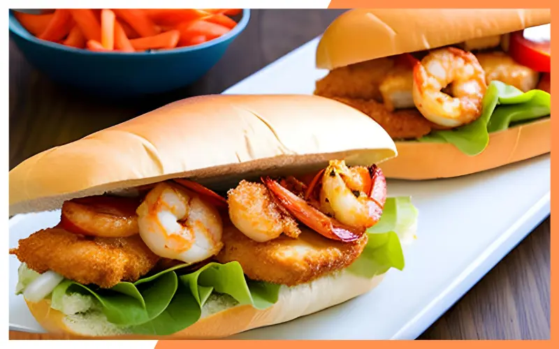 Crispy Lobster and shrimp Subway Buffalo Chicken