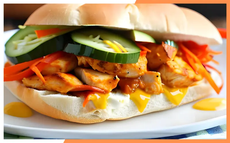 Vegetable Subway Buffalo Chicken