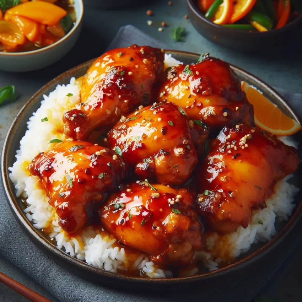 Nutrition Information of Orange Chicken Thighs Recipes