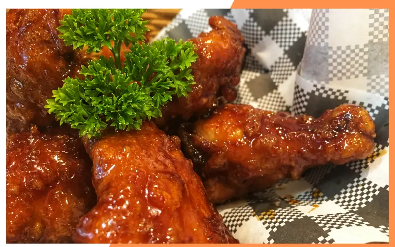 The cooking steps for Korean Chicken Wings