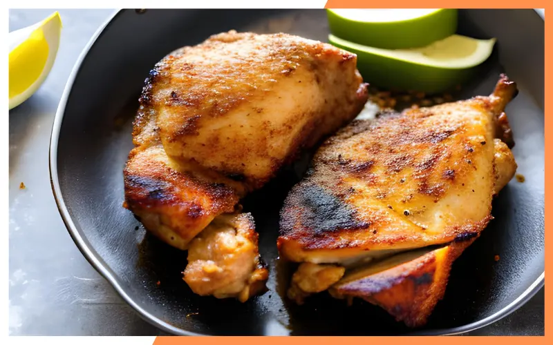 Air fried Garam masala chicken thigh