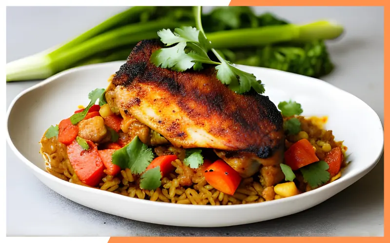 Nutrition Information about Stovetop Garam masala chicken thigh