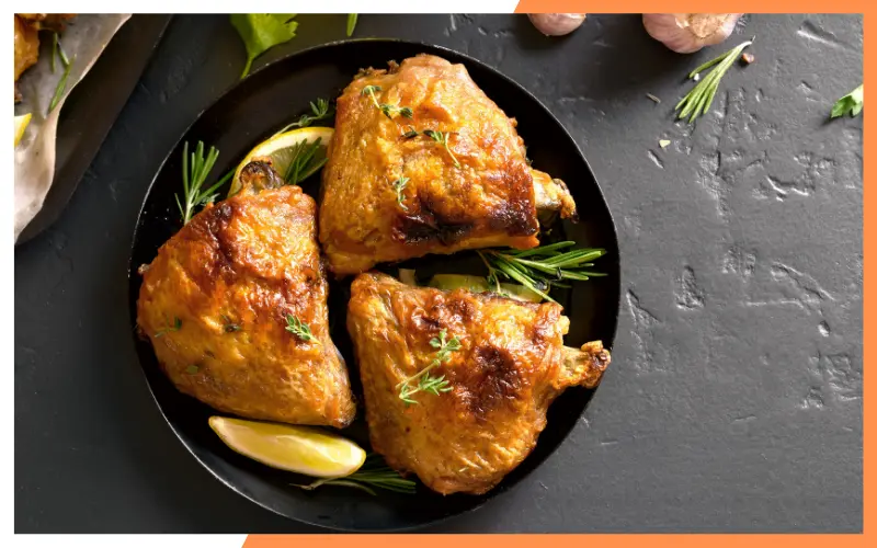 Prepare Baked Garam masala chicken thigh for Eating