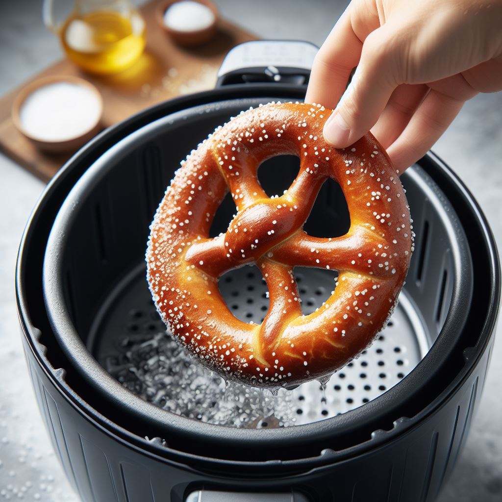 Air Fryer Frozen Soft Pretzels