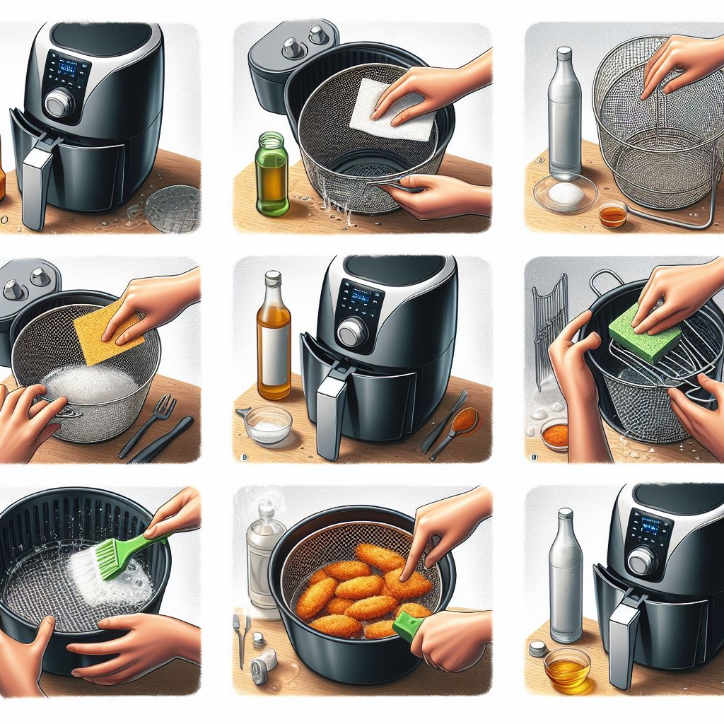 How Do You Get Baked on Grease Out Of An Air Fryer