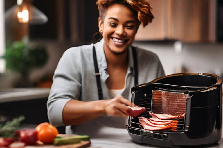 Signs that turkey bacon is done: