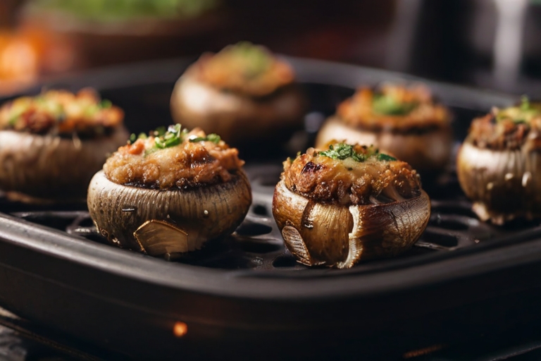 Cook Stuffed Mushrooms In Air Fryer