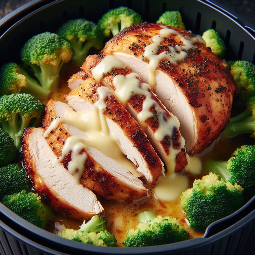 The Best Air Fryer Turkey Divan Recipe You’ll Ever Taste! 3 Air Fryer Turkey Divan with Broccoli and Cheese