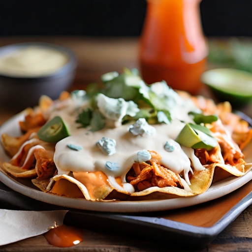 How to make Buffalo Chicken nachos?