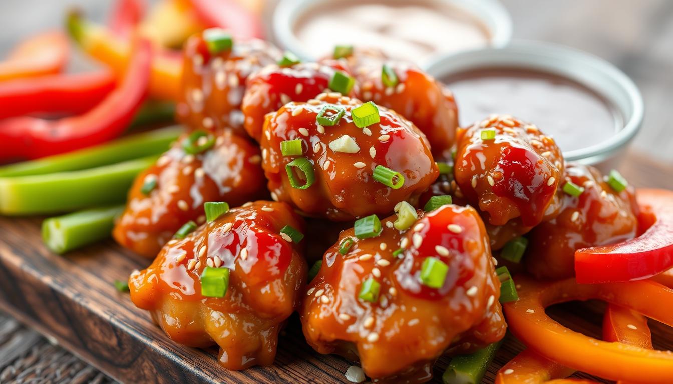 Sweet Honey Garlic Chicken Bites