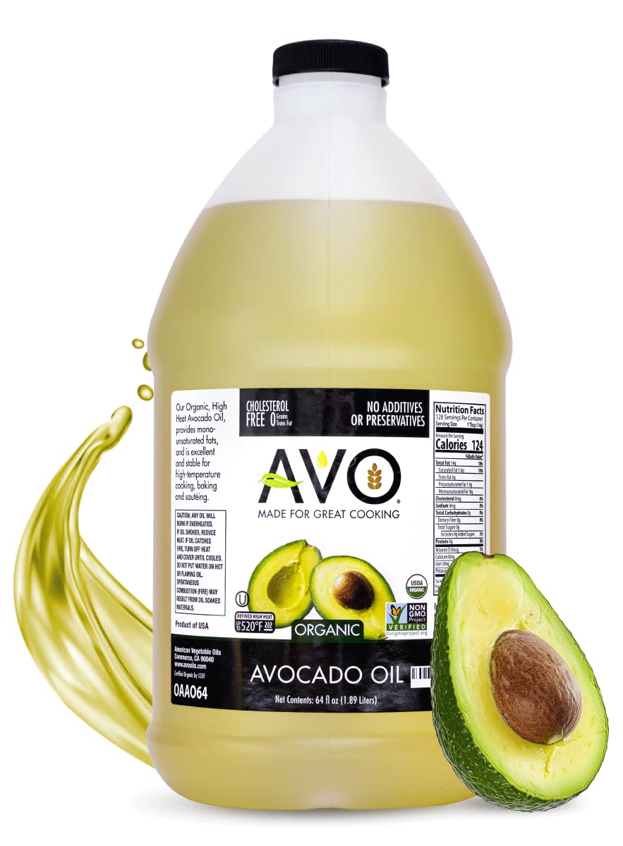 The Ultimate Guide To Choosing The Best Oil For Your Deep Fryer 2 AVO Organic Avocado Oil 64 fl oz jug